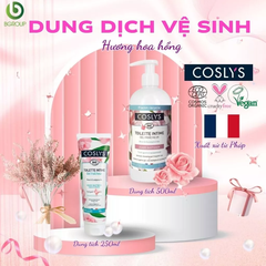 Dung dịch vệ sinh phụ nữ hương hoa hồng hữu cơ Coslys (500ml)