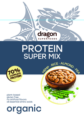 Bột protein hỗn hợp 4 hạt hữu cơ Dragon Superfoods 500g