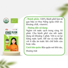 Phở tươi sấy khô hữu cơ HOA NẮNG 400GR