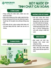 Bột nước ép Cải xoăn Sungrass - Hộp 15 gói