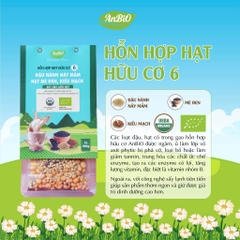 Hỗn hợp hạt hữu cơ 6 | Đậu nành - Mè đen - Kiều mạch