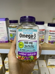 Omega 3 Triple Strength 900mg Webber Naturals 80v
