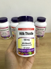 Milk Thistle L/240v WEBBER NATURALS Giải Độc, Bảo Vệ & Tăng Chức Năng Gan