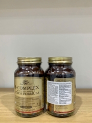B-Complex with Vitamin C Stress Formula L/100V SOLGAR Hỗ trợ não bộ, đề kháng