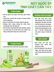 Bột nước ép Cần tây Sungrass - Hộp 15 gói
