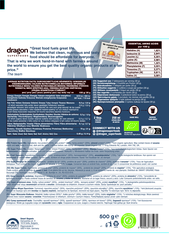 Bột protein hỗn hợp 4 hạt hữu cơ Dragon Superfoods 500g