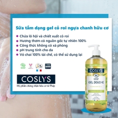 Sữa tắm dạng gel cỏ roi ngựa chanh hữu cơ Coslys (1L)