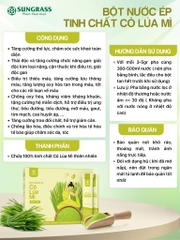 Bột nước ép Cỏ lúa mì Sungrass - Hộp 15 gói