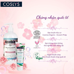 Dung dịch vệ sinh phụ nữ hương hoa hồng hữu cơ Coslys (500ml)