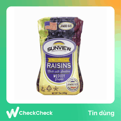 Nho khô Sunview Raisins Mỹ 425g