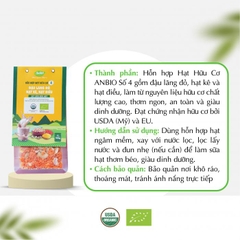 Hỗn hợp hạt hữu cơ 4 | Hạt điều - Lăng đỏ - Hạt kê