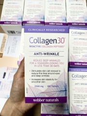 Collagen30 WEBBER NATURALS - Collagen Peptide Hoạt Tính Sinh Học Cao