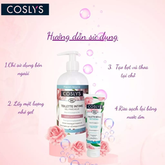 Dung dịch vệ sinh phụ nữ hương hoa hồng hữu cơ Coslys (500ml)