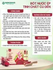 Bột nước ép Củ dền Sungrass - Hộp 15 gói