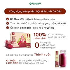 Bột nước ép Củ dền Sungrass - Hộp 15 gói