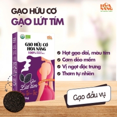 Gạo Lứt tím hữu cơ Hoa Nắng (Hộp 1Kg)