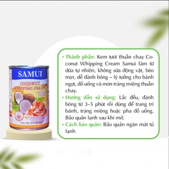 Kem tươi thuần chay từ dừa Samui - COCONUT WHIPPING CREAM 400ml