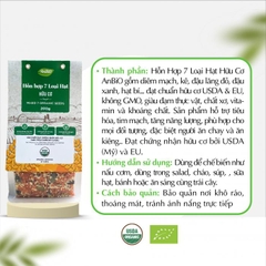 Hỗn hợp 7 loại hạt hữu cơ Anbio 200g