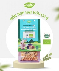 Hỗn hợp hạt hữu cơ 6 | Đậu nành - Mè đen - Kiều mạch