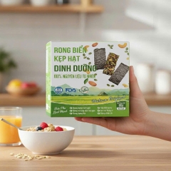 Rong biển kẹp hạt dinh dưỡng Hộp 180g (12 gói 15g)