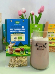 Hỗn hợp hạt hữu cơ 3 | Hạt điều - Kiều mạch - Đậu xanh nảy mầm