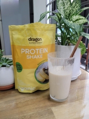 Bột protein thực vật lắc chuối sữa dừa hữu cơ Dragon Superfoods 450g