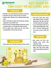 Bột nước ép Rễ Bồ công anh Sungrass - Hộp 15 gói