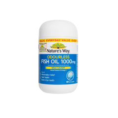 Odourless Fish Oil 1000mg L/80V NATURE’S WAY Dầu cá thiên nhiên không mùi