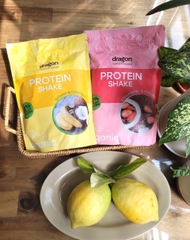 Bột protein thực vật lắc chuối sữa dừa hữu cơ Dragon Superfoods 450g