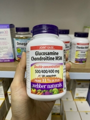 Glucosamin, Chondrotin, MSM L/120v WEBBER NATURALS Giảm đau, thoái hóa khớp