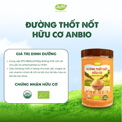 Đường thốt nốt hữu cơ ANBIO 500g
