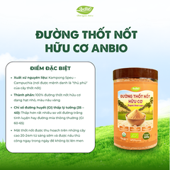 Đường thốt nốt hữu cơ ANBIO 500g