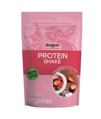 Protein lắc vị dâu dừa hữu cơ Dragon Superfoods 450Gr