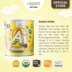 Sữa Hạt Thực Vật Hữu Cơ MIWAKO A+ 400g