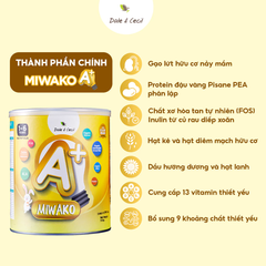 Sữa Hạt Thực Vật Hữu Cơ MIWAKO A+ 700g