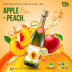 Paul Brassac – Nước Hoa Quả Có Gas Hữu Cơ vị Táo – Đào