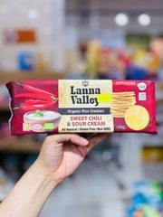 Lanna Valley Bánh gạo vị chua cay hữu cơ 100g