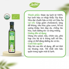 Dầu hạt lanh hữu cơ NaturGreen Oil 250ml