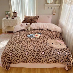 NỈ NHUNG- Set Nỉ Nhung Thêu Nổi Animal full 11 màu