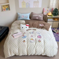 NỈ NHUNG- Set Nỉ nhung thêu nổi Animal