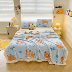 CHĂN NỈ NHUNG- Chăn nỉ nhung có khoá kéo