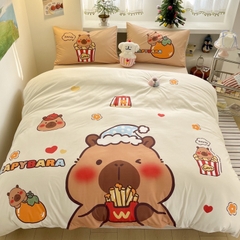 COTTON ĐŨI- Bộ vỏ chăn ga gối CARTOON (mã 92)