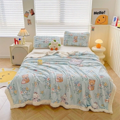 CHĂN NỈ NHUNG- Chăn nỉ nhung có khoá kéo