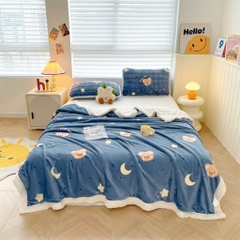 CHĂN NỈ NHUNG- Chăn nỉ nhung có khoá kéo