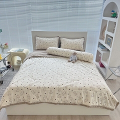 SET CHĂN CHẦN- Set chăn chần xơ đậu 5 món