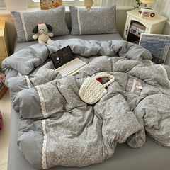 ĐŨI SỢI TRE- Đũi Sợi Tre Mix Ren (mã 92)