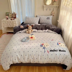 NỈ NHUNG- Set Nỉ Nhung Thêu Nổi Animal full 11 màu