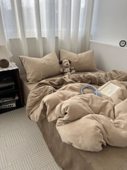 NỈ NHUNG- Nỉ nhung mịn Basic trơn