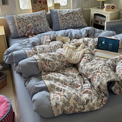 ĐŨI SỢI TRE- Đũi Sợi Tre Mix Ren (mã 92)