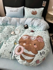 NỈ NHUNG- Set Nỉ Nhung Thêu Nổi Animal